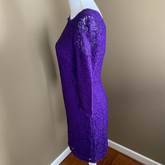 Adrianna Papell Evening V Back Lace Sheath Dress - Picture 3 of 6